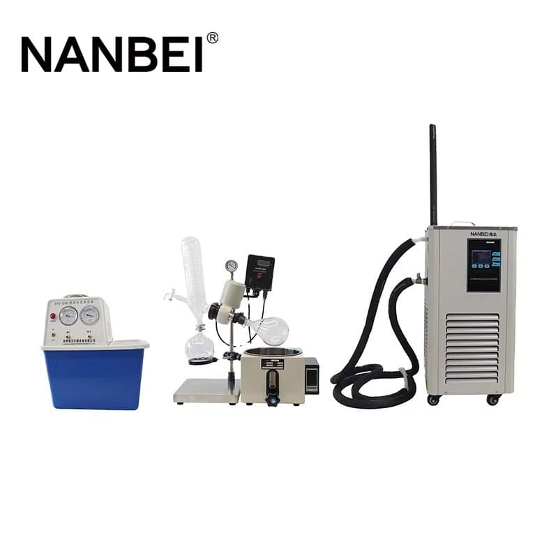 rotary evaporator with chiller and pump